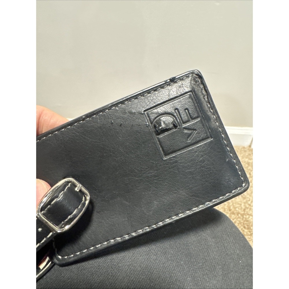 Diane Von Furstenberg DVF Black Suede Roller Travel Duffle Bag Suitcase Leather - Picture 7 of 12